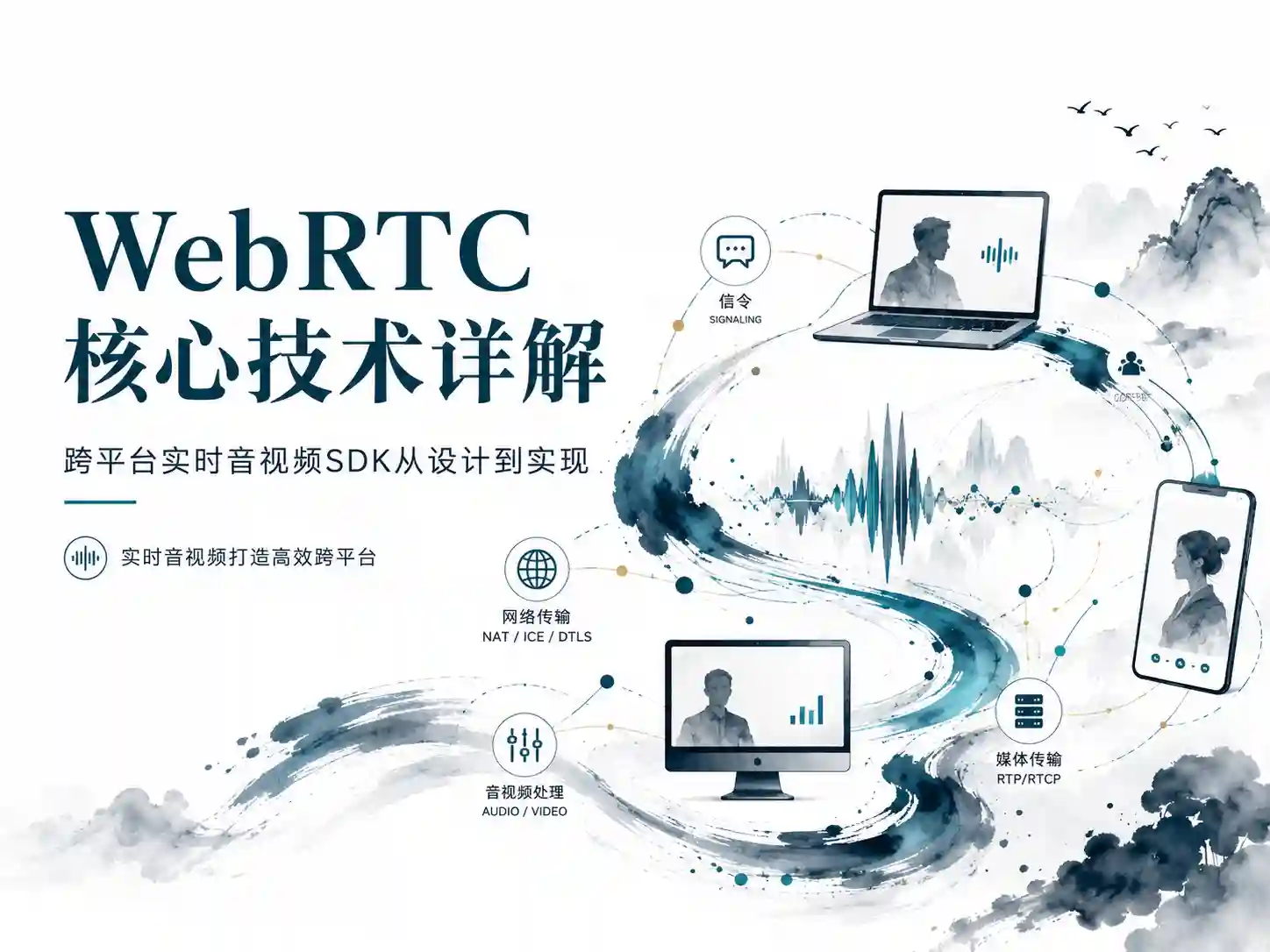 WebRTC核心技术详解 跨平台实时音视频SDK从设计到实现 实时音视频打造高效跨平台