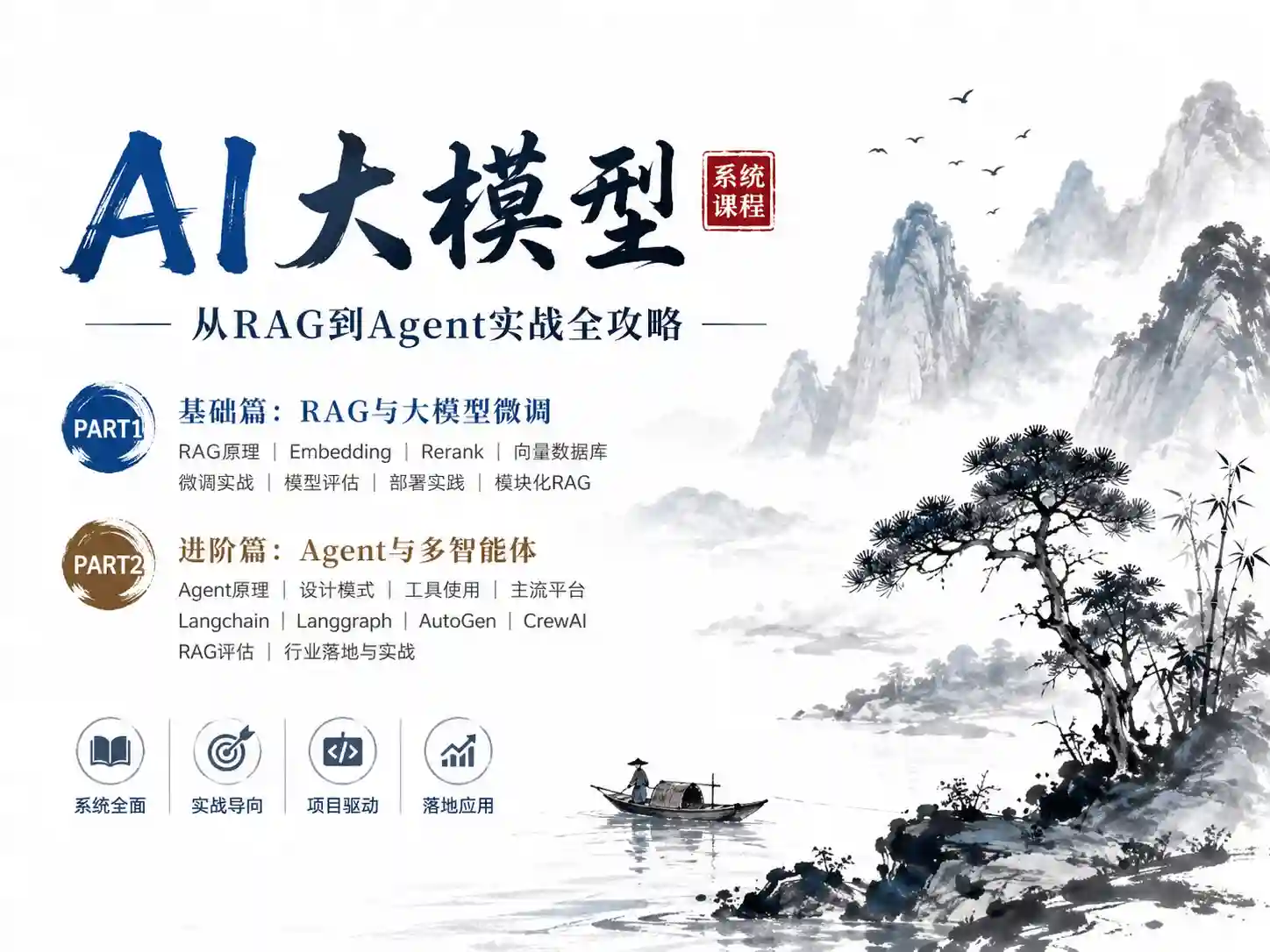 跟龙哥学真AI-大模型开发与微调实战 RAG-Agent应用及行业项目落地全流程课程