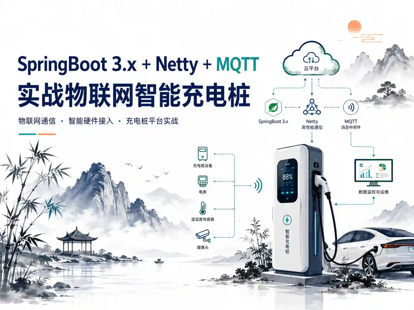 SpringBoot 3.x + Netty + MQTT 实战物联网智能充电桩