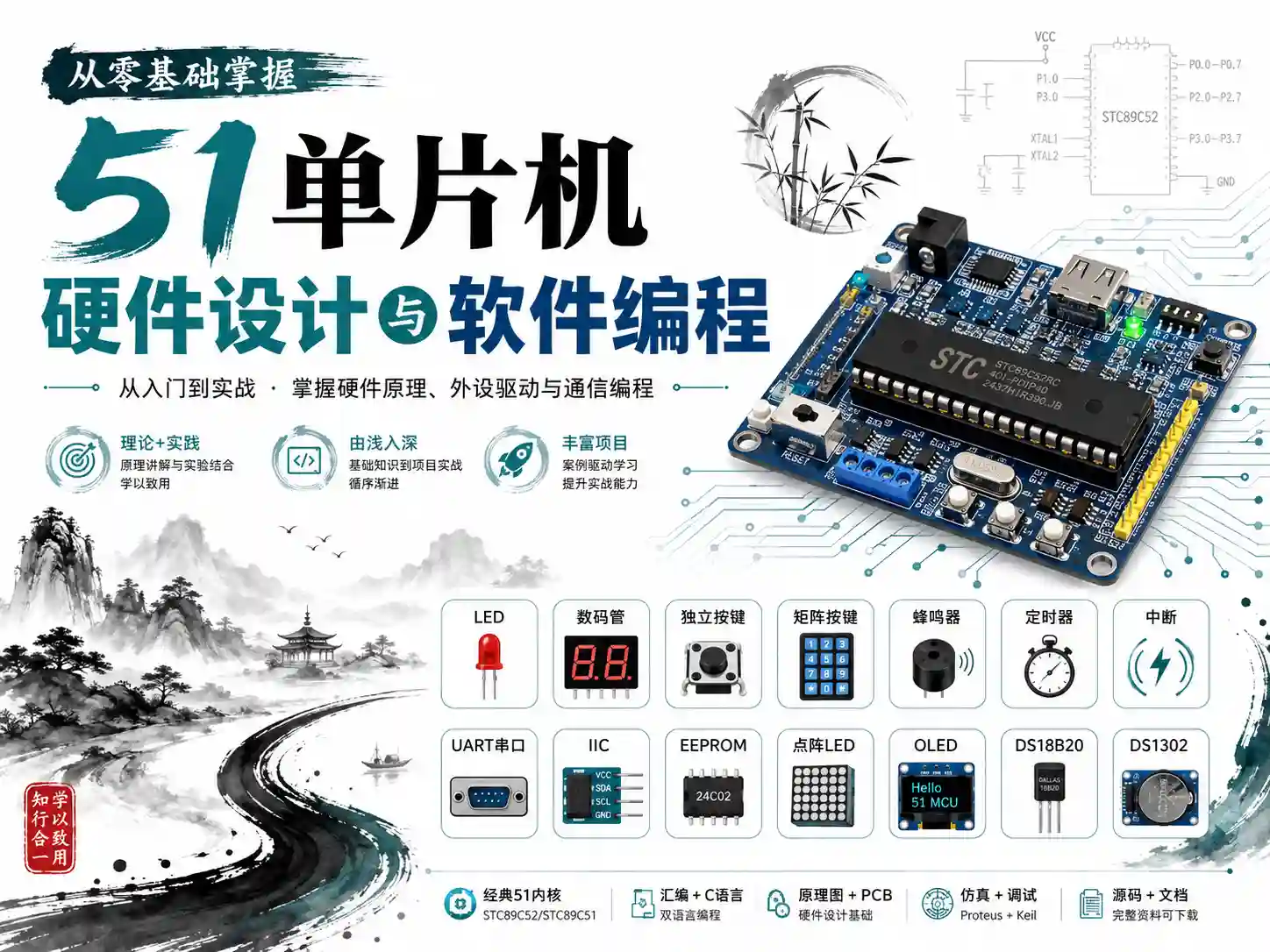从零基础掌握51单片机硬件设计与软件编程
