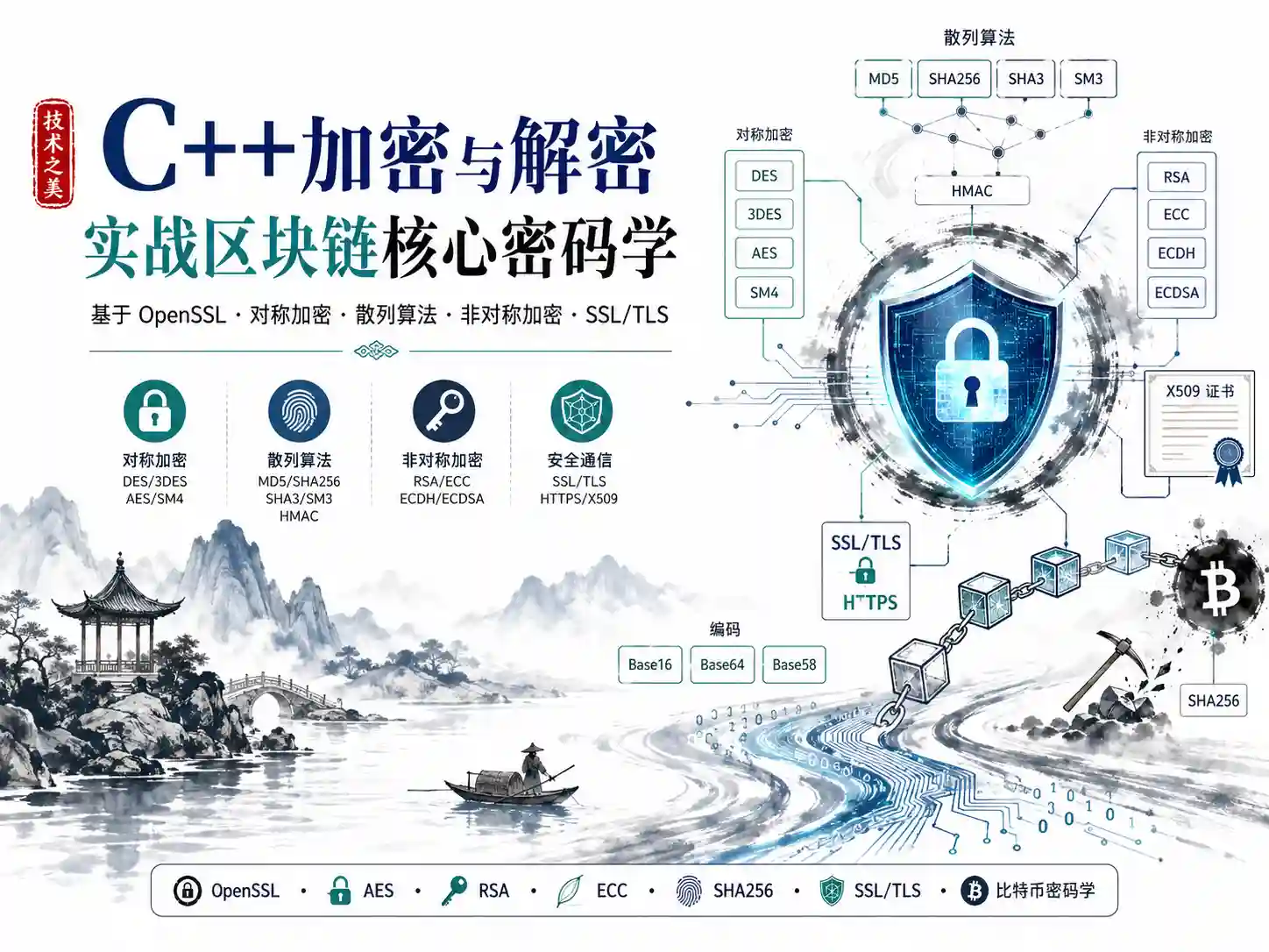 夏曹俊 C++加密与解密-实战区块链核心密码学-基于openssl