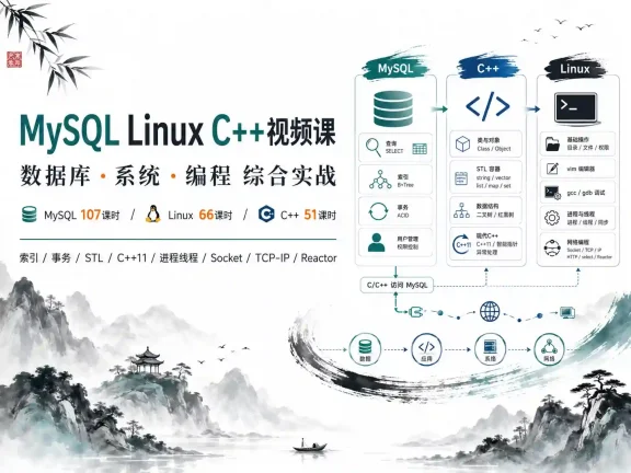 比特- mysql linux c++视频课
