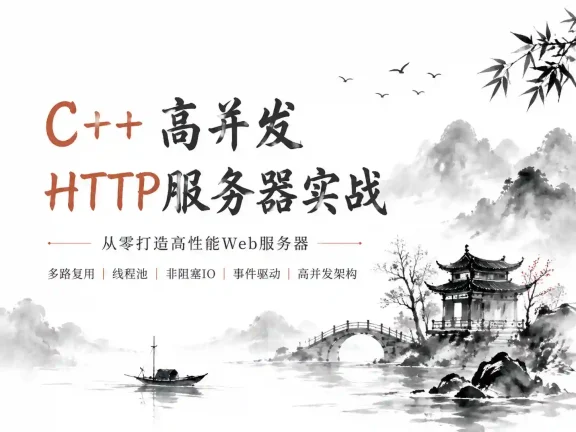 全新高并发Reactor服务器全栈开发实战 从模型设计到多线程优化完整指南