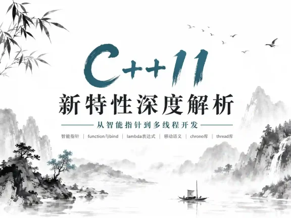 深入现代C++核心特性  从智能指针到多线程 详解C++11实战技巧与应用