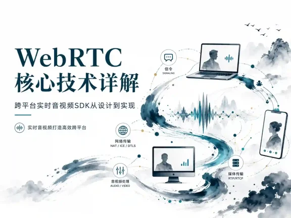 WebRTC核心技术详解 跨平台实时音视频SDK从设计到实现 实时音视频打造高效跨平台