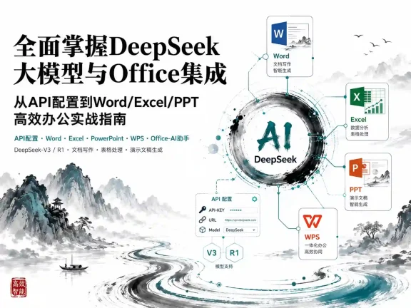 全面掌握DeepSeek大模型与Office集成 从API配置到Word/Excel/PPT高效办公实战指南 