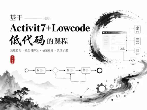 基于Activit7+Lowcode低代码的课程