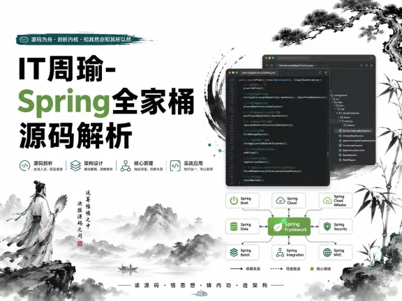 IT周瑜-Spring全家桶源码解析系列课程