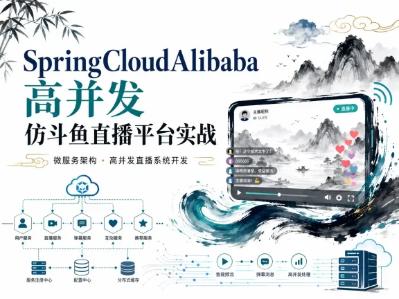 SpringCloudAlibaba高并发仿斗鱼直播平台实战