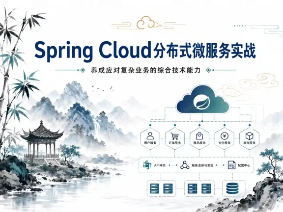 Spring Cloud分布式微服务实战，养成应对复杂业务的综合技术能力