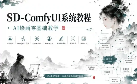 小樊Felix SD-Comfyui系统教程,ai绘画零基础教学
