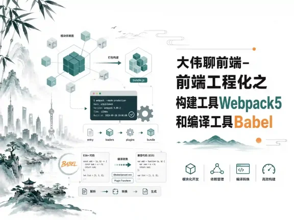 大伟聊前端-前端工程化之构建工具Webpack5和编译工具Babel
