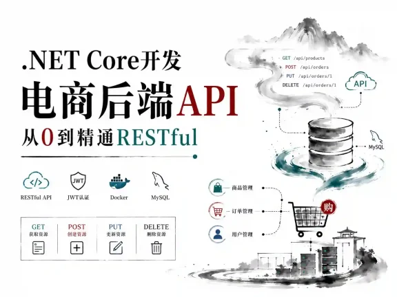 Net Core 开发电商后端API 从0到精通RESTful