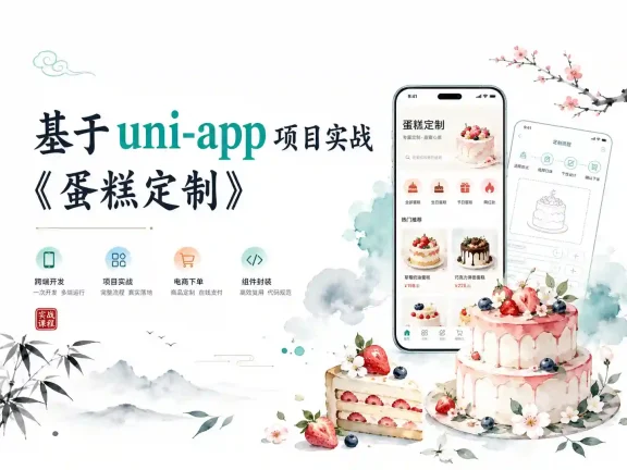 基于 uni-app 项目实战《蛋糕定制》资料完整